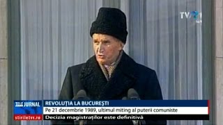 21 decembrie 1989  mitingul cerut de Nicolae Ceauşescu sa terminat printro uriaşă busculadă [upl. by Robenia]