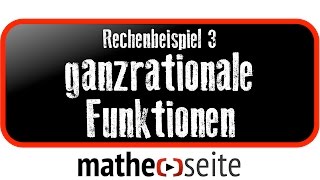 Symmetrie von ganzrationalen Funktionen bestimmen Beispiel 3  A1701 [upl. by Daraj139]