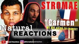 Stromae  carmen Clip Officiel AMERICAN REACTION French Electronic Hip Hop [upl. by Neerol459]