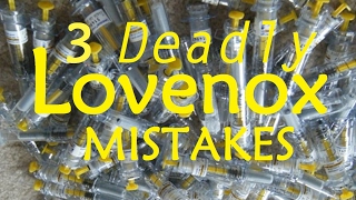 3 Lovenox Dosing Side Effect Errors that Kill Doctor Interview [upl. by Heindrick574]