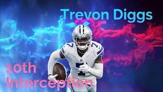 Dallas Cowboys Trevon Diggs 10 Interceptions this season  NFL 2021 [upl. by Zoilla]