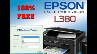 epson l380 reset tool 100 working [upl. by Aelaza605]