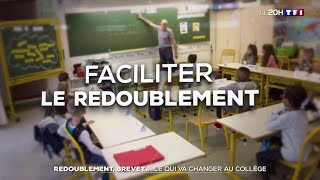 Redoublement brevet TF1 fait le point sur ce qui va changer au collège [upl. by Adalard]