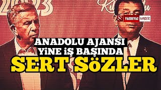 ANADOLU AJANSI YAPTI YAPACAÄINI Ä°MAMOÄLU VE YAVAÅTAN SERT SÃ–ZLER [upl. by Doniv]