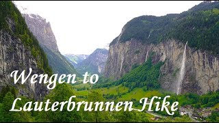 Wengen to Lauterbrunnen Hike [upl. by Yetnruoc]