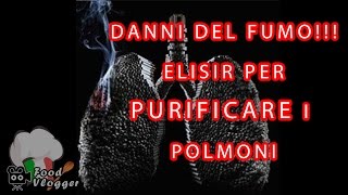 Elisir medicinale fai da te per pulire i polmoni dei FUMATORI  FoodVlogger [upl. by Attennaj719]