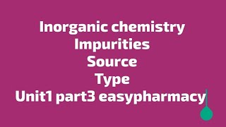 Limit test  introduction IMPURITIES Inorganic Chemistry B pharm [upl. by Neltiac]