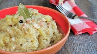 German Sauerkraut with Bacon  Traditional Recipe [upl. by Ara]