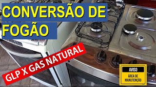 Conversão de Fogão GLP x Gás Natural x GLP   Explicação [upl. by Adrianna]