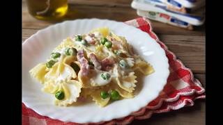 FARFALLE PISELLI E PANCETTA [upl. by Anelrahs]