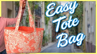 Easy Tote Bag  The Sewing Room Channel [upl. by Behnken]