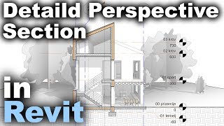 Detailed 3D Section in Revit Tutorial [upl. by Essej651]