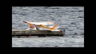 rc plane landing on carrier [upl. by Obocaj]