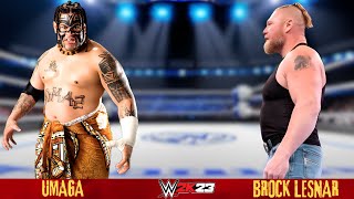 Full Match  Brock Lesnar vs Umaga  Iron Man Match 2024  WWE Nov 5 2024 [upl. by Nevai]