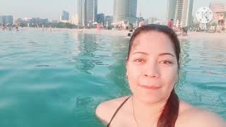 CORNICHE BEACH ABU DHABI  SWIMMING TIME  SUMMER 2024 buhayofw buhayuae abudhabi follower [upl. by Noraf701]