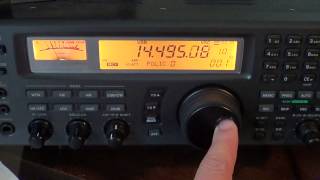 Tuning 20 meter band shortwave mid day june 12th 2014 [upl. by Persas]