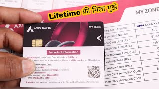 Axis Bank My Zone Credit Card Unpacking 2023  No Income Proof  Instant Approval 🔥 [upl. by Fidelia]