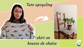 Comment coudre facilement une housse  un coussin  une galette de chaise avec vos Tshirts [upl. by Gnaw989]