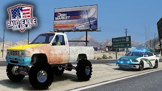 I BUILT A WIDE TOYOTA MUD TRUCK INSTANTLY PULLED OVER  GTA 5 RP [upl. by Odrarebe298]