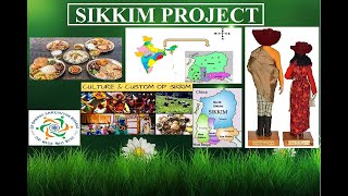 Sikkim Project in English  About Sikkim Food Economy Tour place  Integrated Project by CBSE [upl. by Gnehp584]