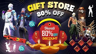 Gift Store 80 Off Discount Event 😮💥 Diwali Event 2024  Free Fire New Event  Ff New Event [upl. by Abbottson969]