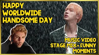 BTS  JIN Epiphany MV  Live Stage Mix  Funny Moments WORLD WIDE HANDSOME DAY REACTION SPECIAL [upl. by Notluf808]