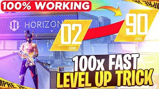 Free Fire 100X Fast Level Up Trick  How To Increase Your Level Very Fast  Free fire level Up Trick [upl. by Waers742]