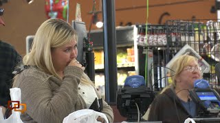 Caught on camera Grocery store shoppers get a surprise [upl. by Nairadas701]