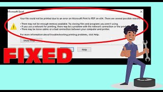 Resolve the Annoying Your File Couldnt Be Printed Due To An Error in Excel  Excel Tech amp Tricks [upl. by Ing460]