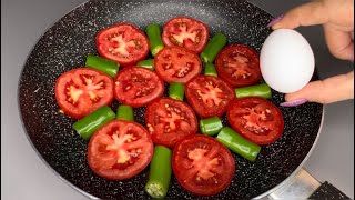 The magic combination Tomato pepper and egg omelette that will make your mouth water [upl. by Dhumma]