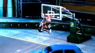 NBA 2k8  Slam Dunk over Car [upl. by Adigirb952]