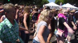 Rocky Horror Time Warp Flash Mob at CityFest San Diego [upl. by Vig]