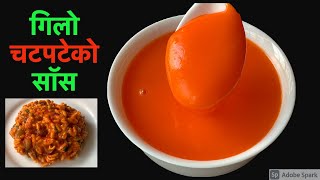 गिलो चटपटेको लागी घरमा नै बनाउनुहोस सजिलो गरी गिलो सॅास  Gilo Chatpate Sauce Recipe in Nepali Style [upl. by Nivrag23]