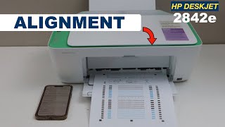 HP DeskJet 2842e Printhead Alignment [upl. by Linnie]