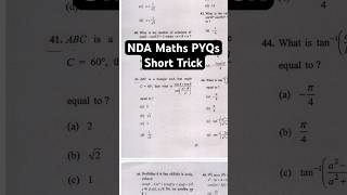 NDA Maths Short Trick  NDA Previous Year Questions nda22024 ndmathsshorttrick ndaexam ndapyq [upl. by Eppillihp]