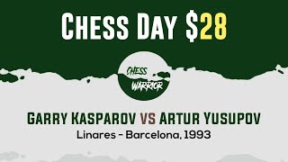 Garry Kasparov vs Artur Yusupov  Linares  Barcelona 1993 [upl. by Darach]