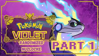 POKEMON VIOLET RANDOMIZED NUZLOCK PART 1 THIS IS OUR REAL STARTER [upl. by Ibrek580]