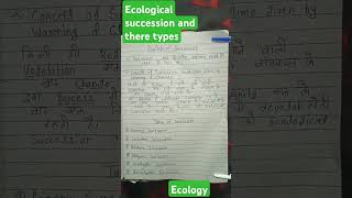 Ecological succession there type [upl. by Giffard]