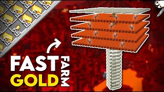 Minecraft 120 EASIEST Gold Farm Tutorial  22000 [upl. by Crandale561]