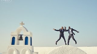 UNIQUE GAY WEDDING IN SANTORINI  KEVIN amp TYRONE [upl. by Kester]