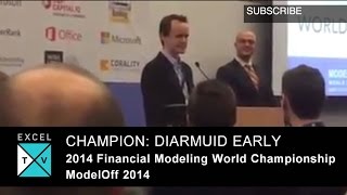 2014 ModelOff Champ Video  Diarmuid Early World Champion [upl. by Hagood572]