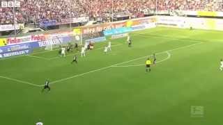 Moritz Stoppelkamp 83 metre wonder goal sets Bundesliga record [upl. by Melmon]