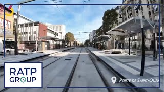 La marche à blanc de la ligne du tramway T3b  RATP [upl. by Paine]