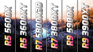 R5 5600X vs R5 3600XT vs R7 5800X3D vs R7 3800XT vs R9 5900X vs R9 3900XT  PC Gameplay Tested [upl. by Aikan]