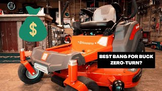 HUSQVARNA Z248F ZEROTURN MOWER REVIEW BEST BUDGET FRIENDLY HUSQVARNA [upl. by Ycnuahc]