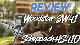 WOODSTAR SW41  SCHEPPACH HS410 LOG SAW REVIEW  DEMONSTRATION [upl. by Nide770]