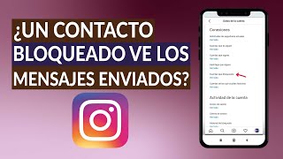 ¿Un Contacto Bloqueado en Instagram Ve los Mensajes Enviados  Respuestas Aquí [upl. by Ydieh]