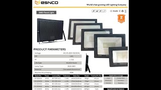 ESNCO SMD FLOOD LIGHT IP66  FLOOD LIGHT 100w 200w 400w 600w 800w with ip66 RATING [upl. by Kcirej136]