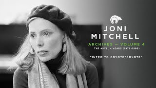 Joni Mitchell  Intro To CoyoteCoyote Official Audio [upl. by Sorci]