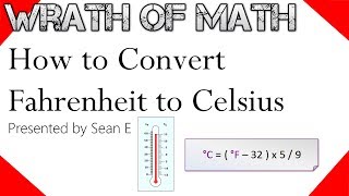 Easy Temperature Conversion Fahrenheit to Celsius Explained [upl. by Atinuj]